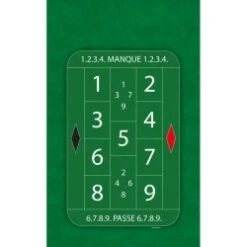 Tapis De Jeu De "LA BOULE VERT" - 130 X 80 Cm - Jersey Néoprène