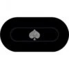 Tapis De Poker Ovale "TYPO SPADE" - 3 Tailles - 0/8/10 Places - Jersey Néoprène