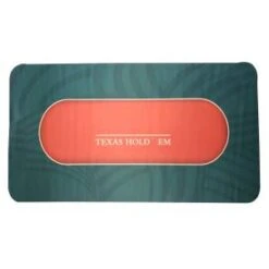 Tapis De Poker "LEAF" - Rectangulaire - 180 X 90 Cm - 10 Places - Jersey Néoprène