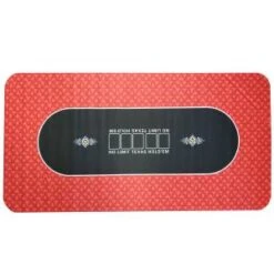 Tapis De Poker "NO LIMIT UNI" - Rectangulaire - 180 X 90 Cm - 10 Places - Jersey Néoprène