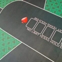 Tapis De Poker "SPADE" - Rectangulaire - 180 X 90 Cm - 10 Places - Néoprène / Feutrine -Cartes Production tapis de poker spade rectangulaire 180 x 90 cm 10 places neoprene feutrine 2