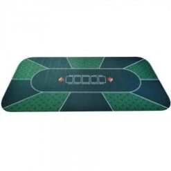 Tapis De Poker "SPADE" - Rectangulaire - 180 X 90 Cm - 10 Places - Néoprène / Feutrine -Cartes Production tapis de poker spade rectangulaire 180 x 90 cm 10 places neoprene feutrine 4
