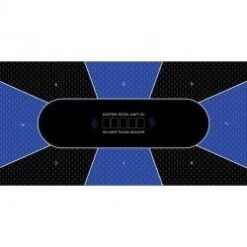 Tapis De Poker "TEXAS HOLDEM BLEU" - Rectangulaire - 3 Tailles - 8/10 Joueurs - Jersey Néoprène