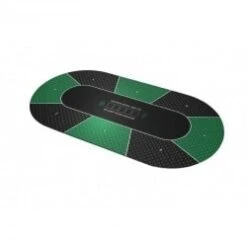 Tapis De Poker "TEXAS HOLDEM VERT" - Ovale - 3 Tailles - 8/10 Joueurs - Jersey Néoprène -Cartes Production tapis de poker texas holdem ovale 180 x 90 cm 0810 joueurs jersey neoprene 8