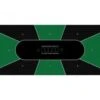 Tapis De Poker "TEXAS HOLDEM VERT" - Rectangulaire - 3 Tailles - 8/10 Joueurs - Jersey Néoprène
