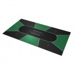 Tapis De Poker "TEXAS HOLDEM VERT" - Rectangulaire - 3 Tailles - 8/10 Joueurs - Jersey Néoprène -Cartes Production tapis de poker texas holdem vert rectangulaire 3 tailles 810 joueurs jersey neoprene 2