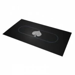 Tapis De Poker "TYPO SPADE" - Rectangulaire - 3 Tailles - 0/8/10 Places - Jersey Néoprène -Cartes Production tapis de poker typo spade rectangulaire 180 x 90 cm 0810 places jersey neoprene 2