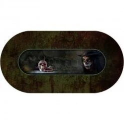 Tapis De Poker "VAUDOU" - Ovale - 3 Tailles - 0/8/10 Places - Jersey Néoprène