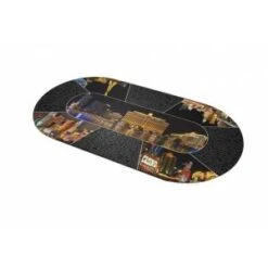 Tapis De Poker "VEGAS BY NIGHT" - Ovale - 3 Tailles - 8/10 Joueurs - Jersey Néoprène -Cartes Production tapis de poker vegas by night ovale 3 tailles 810 joueurs jersey neoprene 2
