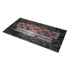 Tapis De "ROULETTE ANGLAISE NOIRE" - 130 X 80 Cm - Rectangulaire - Jersey Néoprène -Cartes Production tapis de roulette anglaise noire 130 x 80 cm rectangulaire jersey neoprene 1