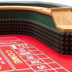 Tapis De Bordure De Table De Craps "DIAMOND PYRAMIDS" – 122 Cm - En Caoutchouc -Cartes Production tapis pour craps diamond pyramids 122 cm en caoutchouc 6