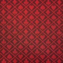 Tissu Pour Table De Poker "SUITED CHERRY"– Glisse Parfaite – Très Résistant – En Polyester