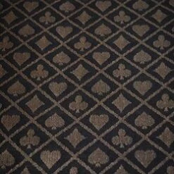Tissu Pour Table De Poker "SUITED MARRON"– Glisse Parfaite – Très Résistant – En Polyester