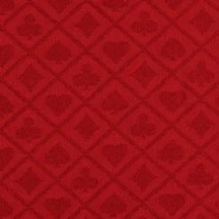 Tissu Pour Table De Poker "SUITED ROUGE"– Glisse Parfaite – Très Résistant – En Polyester