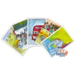 "VOYAGE AUTOUR DU MONDE" – Jeu De 32 Cartes -Cartes Production voyage autour du monde jeu de 32 cartes 1 2